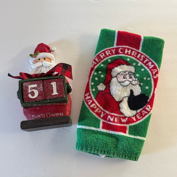 Towel & Santa Countdown to Christmas Blocks - Picture 3 of 10